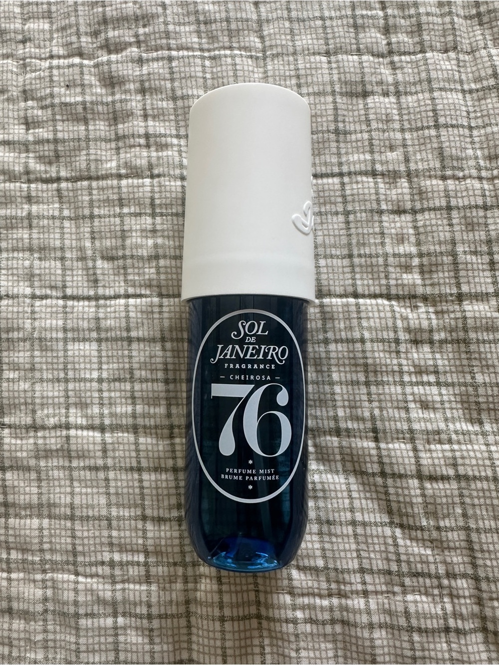 Sol de Janeiro #76 Perfume Mist - Blue Bottle with White Cap, 3oz.